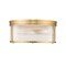 Z-Lite Carnaby Flush Mount, 4-Light, 18 In.W x 8.25 In.H, Modern Gold/Clear Ribbed 7504FR18-MGLD - alternate 1
